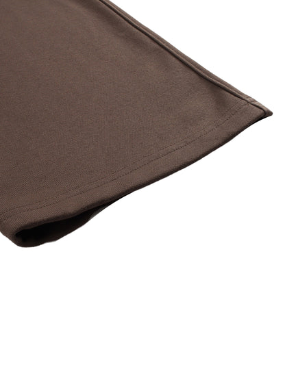 Solid Color Straight-Leg Sweatpants