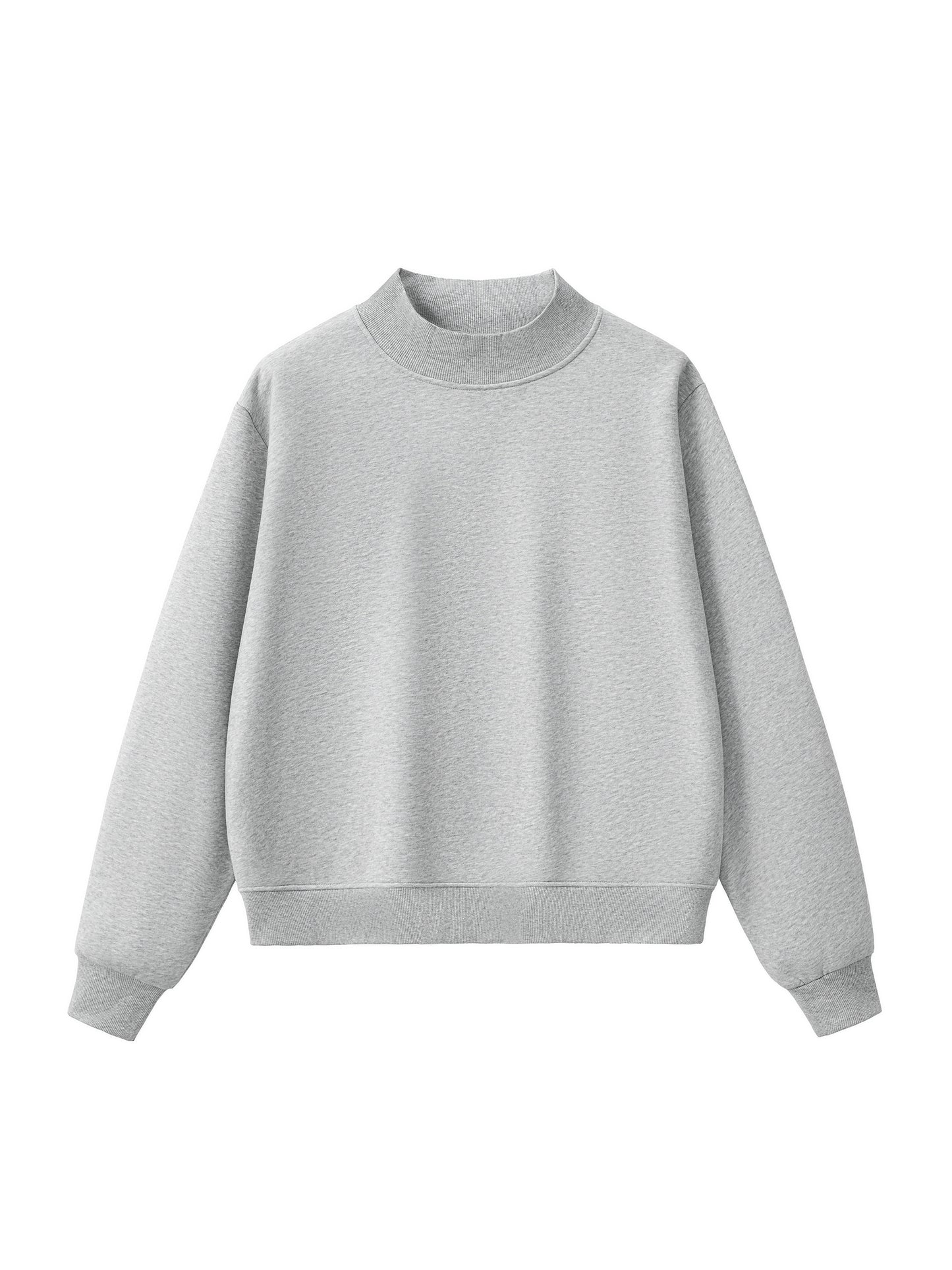 Fleece,Mock neck,Sweatshirt