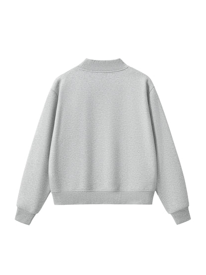 Fleece,Mock neck,Sweatshirt