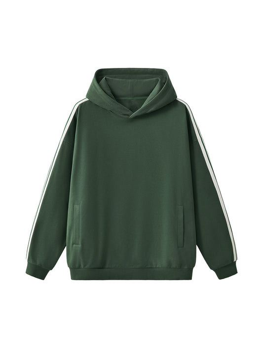 Waran Side Stripe Drop-Shoulder Hoodie