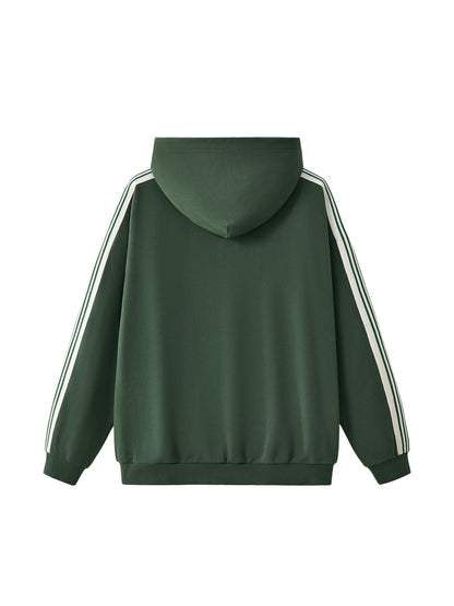Waran Side Stripe Drop-Shoulder Hoodie