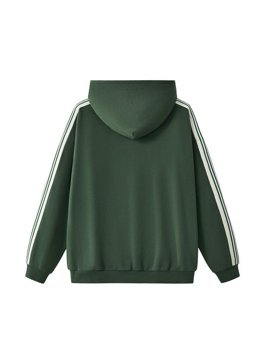 Waran Side Stripe Drop-Shoulder Hoodie