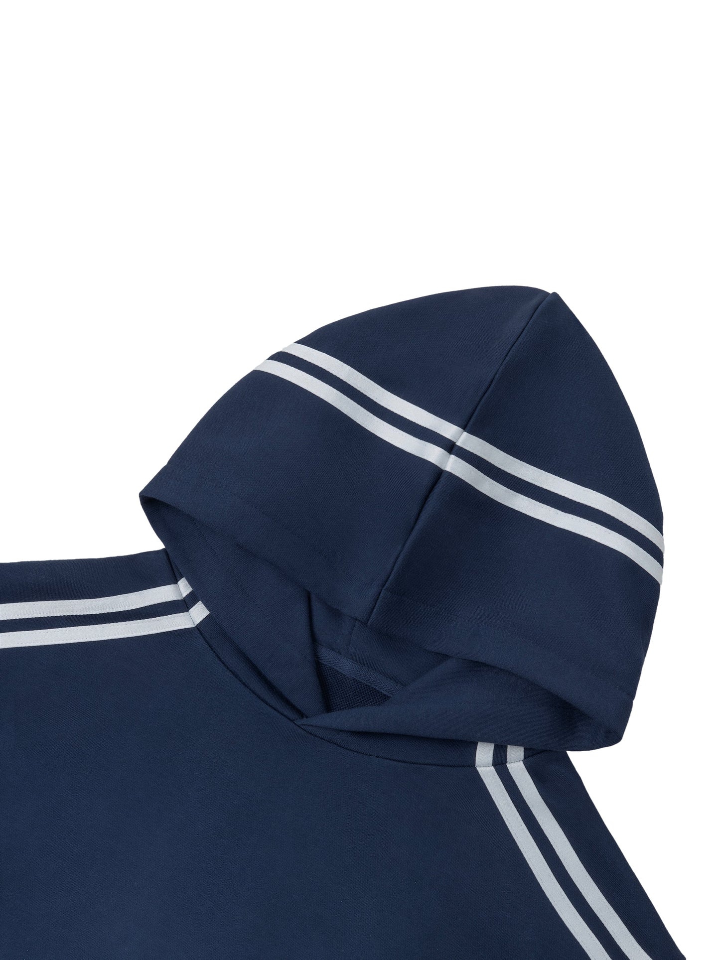 Contrast Side Stripe Cropped Hoodie 340GSM