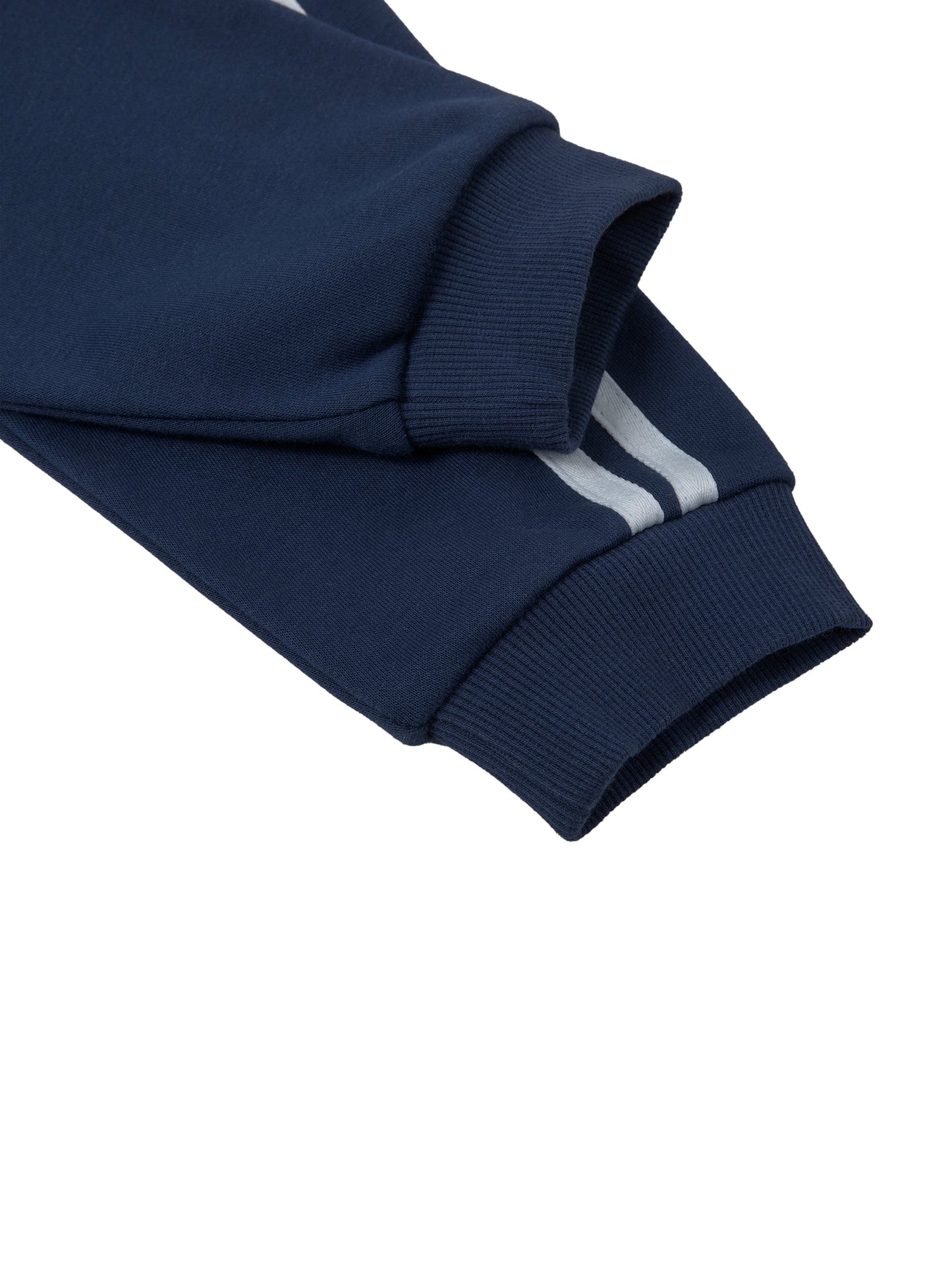 Contrast Side Stripe Cropped Hoodie 340GSM
