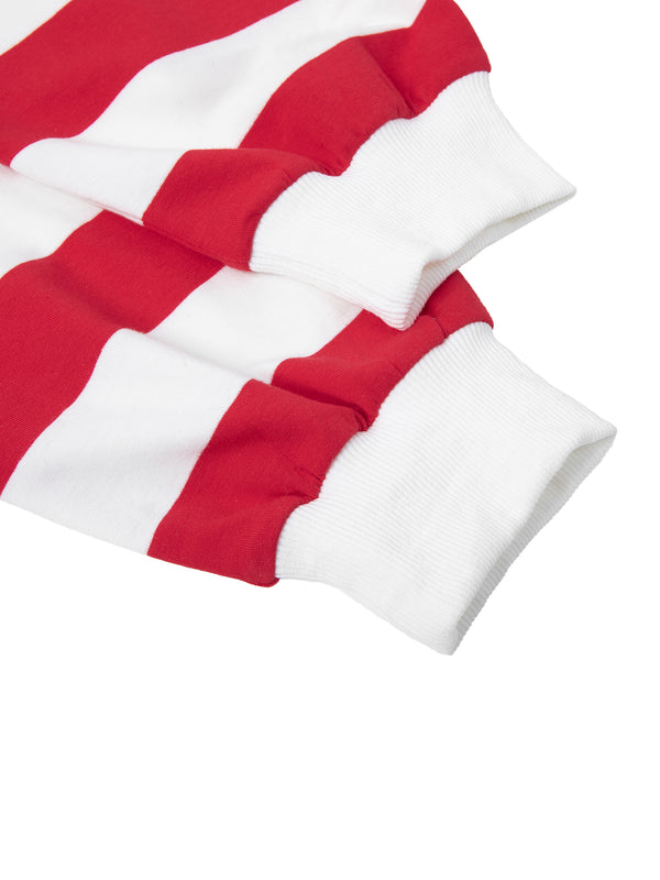 Color Block Stripe Polo Shirt