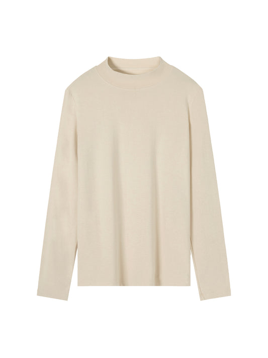 Essential Mock Neck Long Sleeve T-Shirt