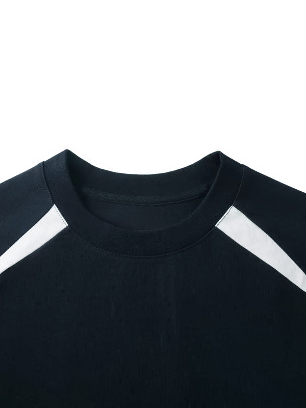 Contrast Panel Raglan Sweatshirt