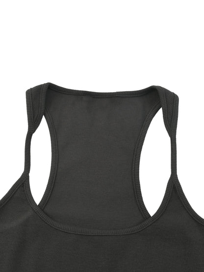 Slim Fit Ribbed Racerback Tank Top 280GSM
