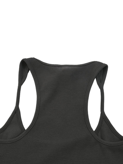 Slim Fit Ribbed Racerback Tank Top 280GSM