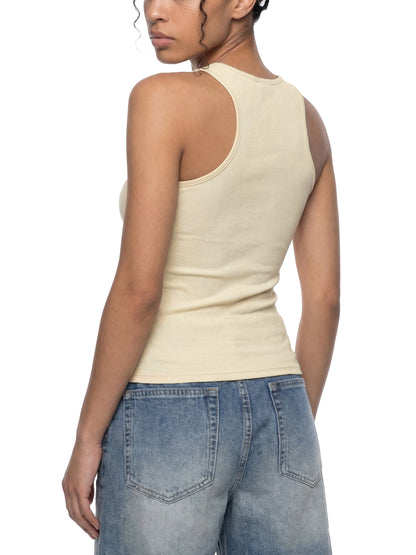 Slim Fit Ribbed Racerback Tank Top 280GSM