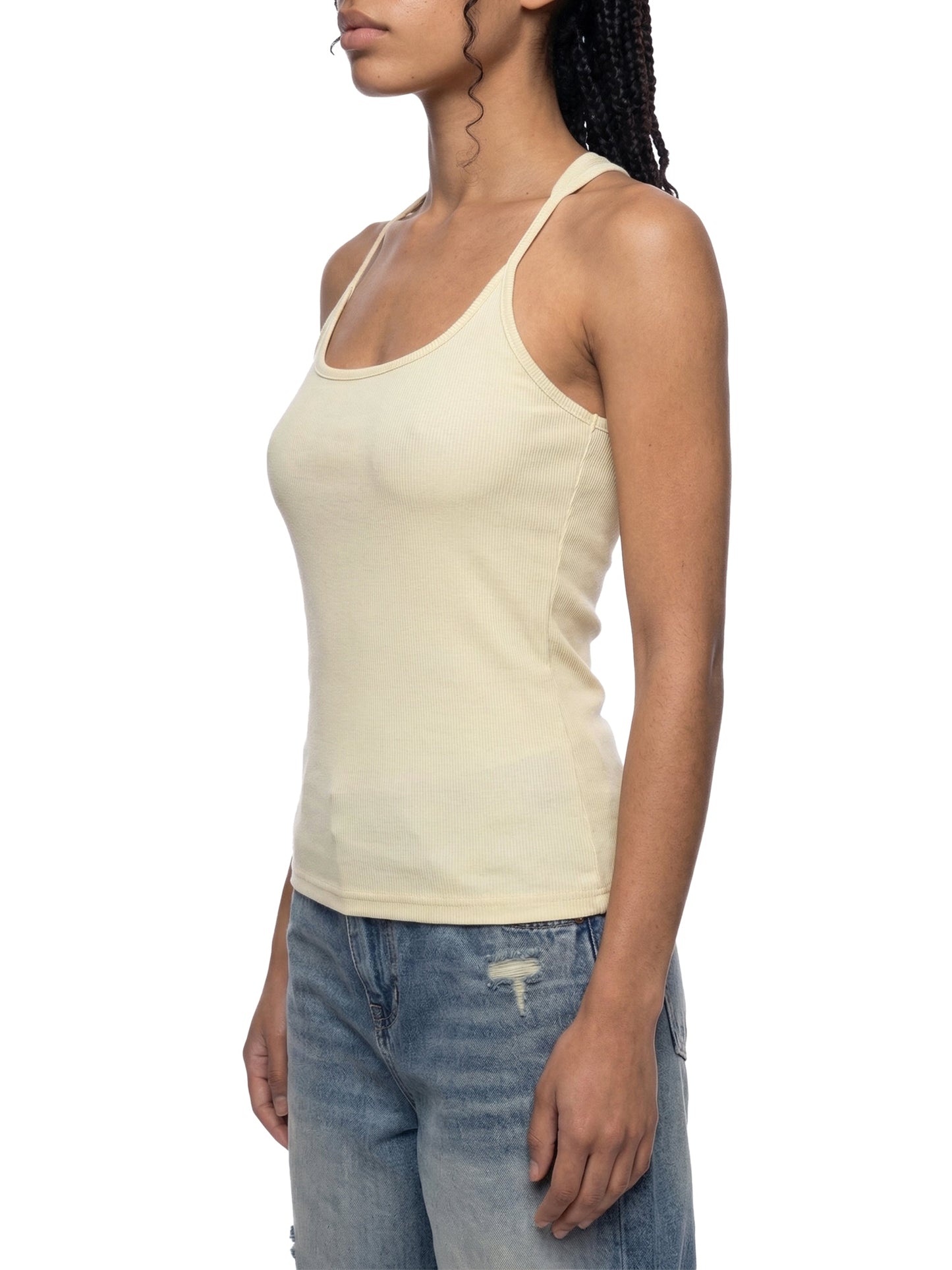 Slim Fit Ribbed Racerback Tank Top 280GSM
