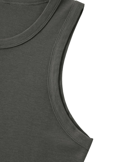 Men's Heavyweight Ribbed Tank Top 300GSM