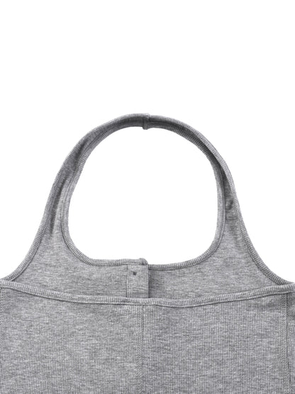 Women's Ribbed Henley Tank Top 250GSM