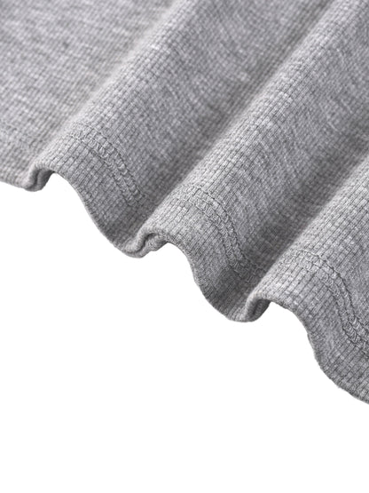 Women's Ribbed Henley Tank Top 250GSM