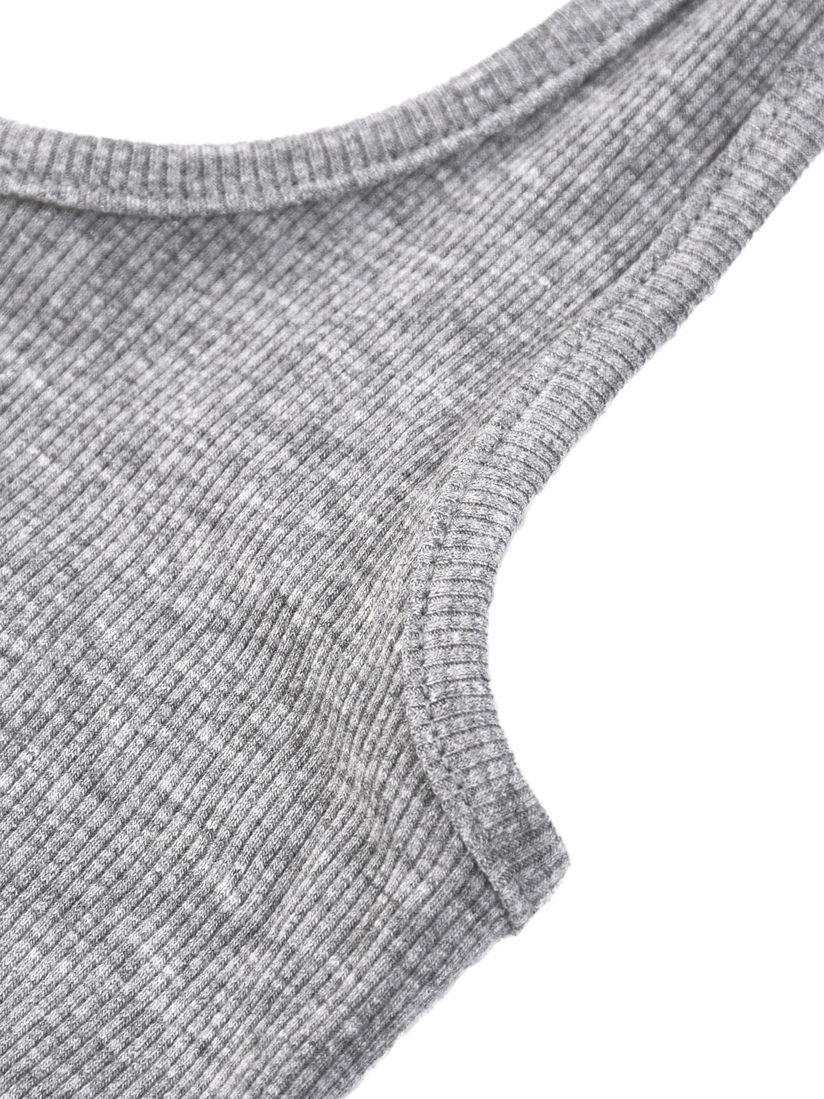 Women's Ribbed Henley Tank Top 250GSM