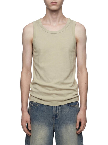 Men's Heavyweight Ribbed Tank Top 300GSM