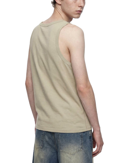 Men's Heavyweight Ribbed Tank Top 300GSM