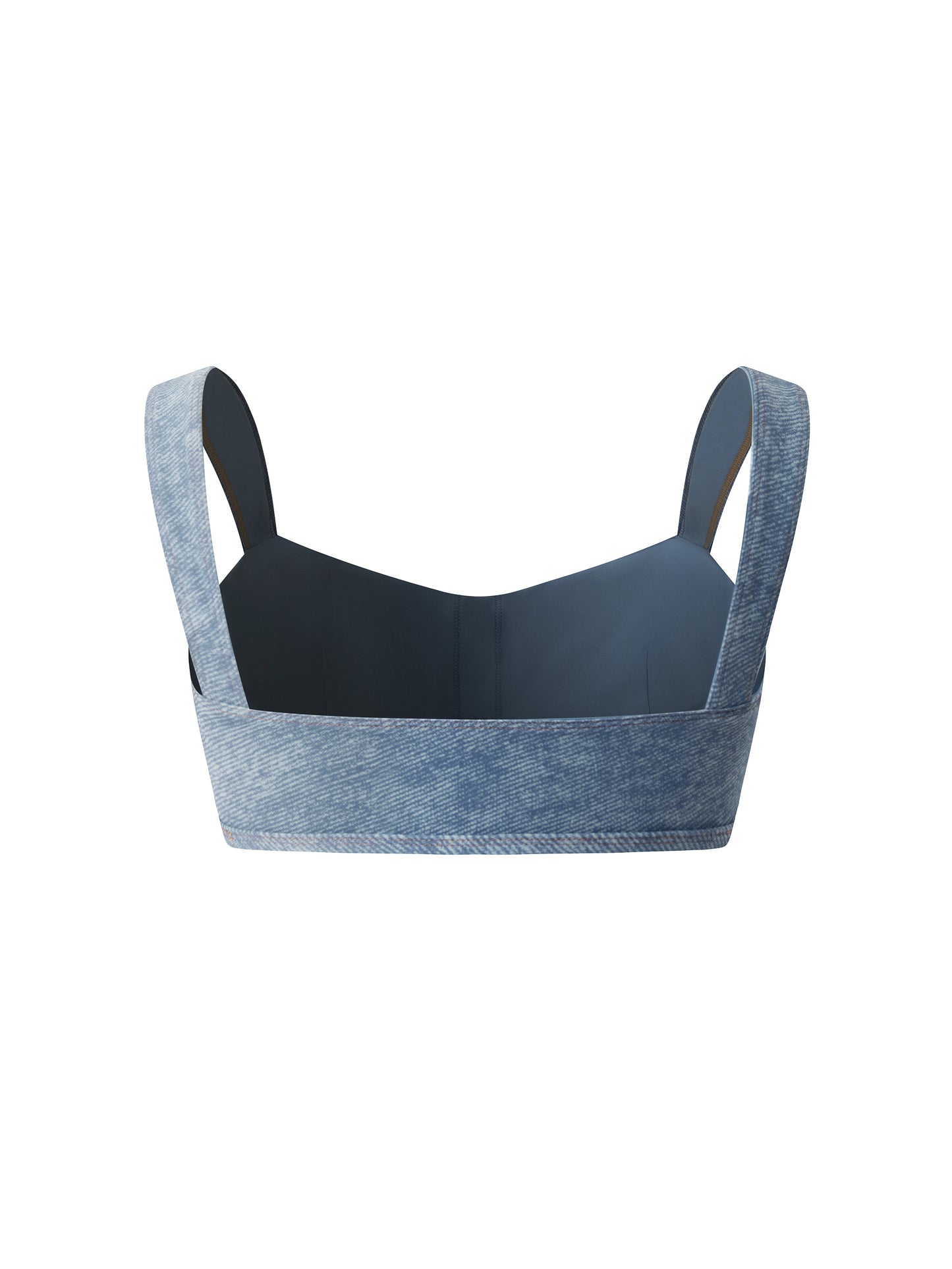 Women's Faux Denim Sports Bra