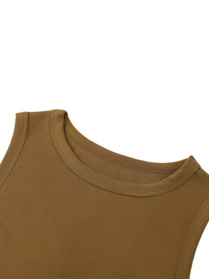 Women's Tight Crewneck Crop Tank Top