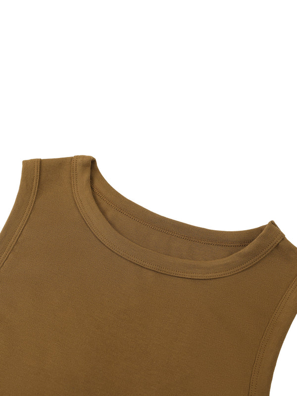 Women's Tight Crewneck Crop Tank Top