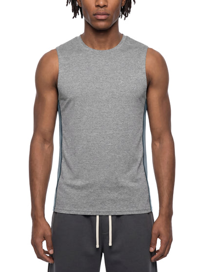 Men's Slim-Fit Topstitch Tank Top