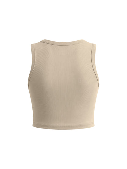 Women's Tight Crewneck Crop Tank Top