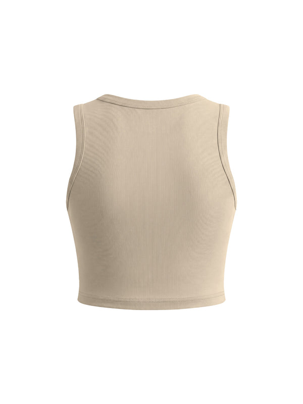 Women's Tight Crewneck Crop Tank Top