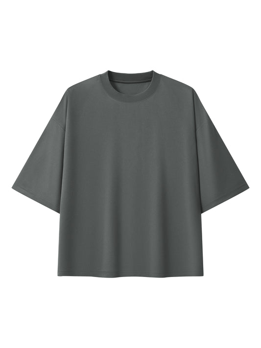 Unisex Boxy Mesh Crewneck T-Shirt