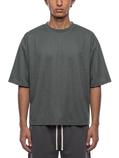 Unisex Boxy Mesh Crewneck T-Shirt