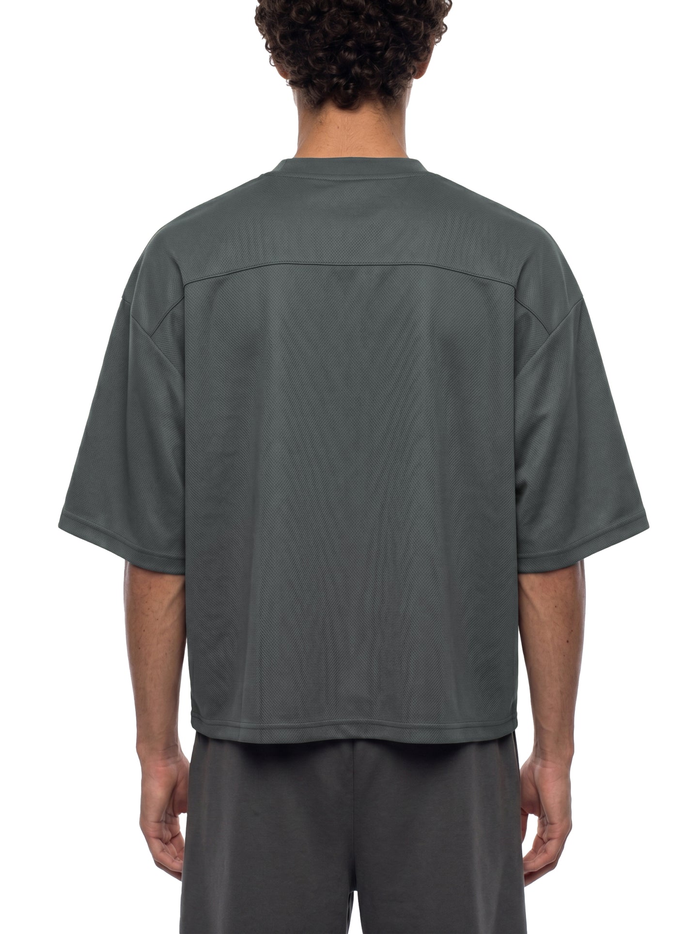 Unisex Boxy Mesh Crewneck T-Shirt