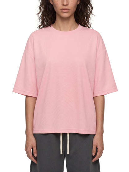 Unisex Boxy Mesh Crewneck T-Shirt