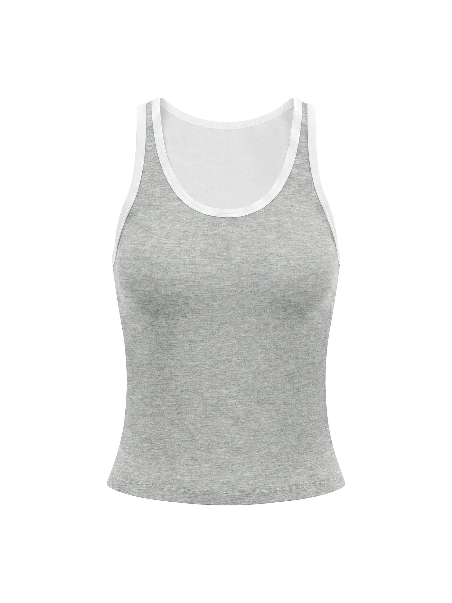 Women's Color Block Cropped Tank Top