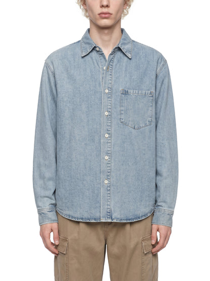 Unisex Vintage Wash Denim Shirt