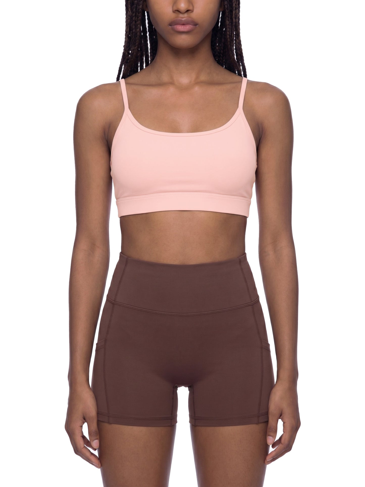 Women's Solid U-Neck Sports Bra
