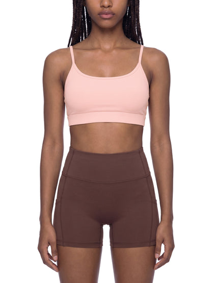 Women's Solid U-Neck Sports Bra