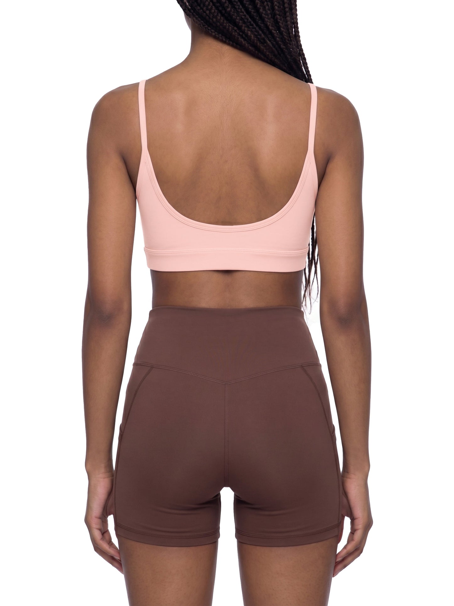 Women's Solid U-Neck Sports Bra