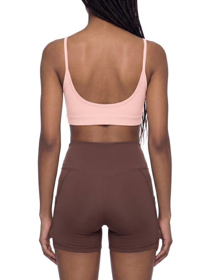 Women's Solid U-Neck Sports Bra