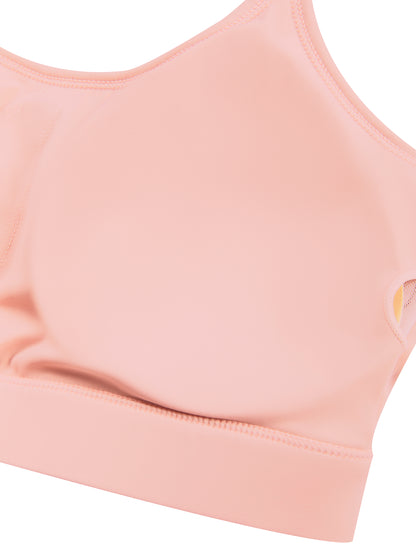 Women's Solid U-Neck Sports Bra