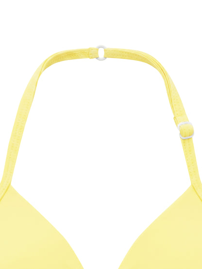 Women’s Ruched Halter-Neck Sports Bra