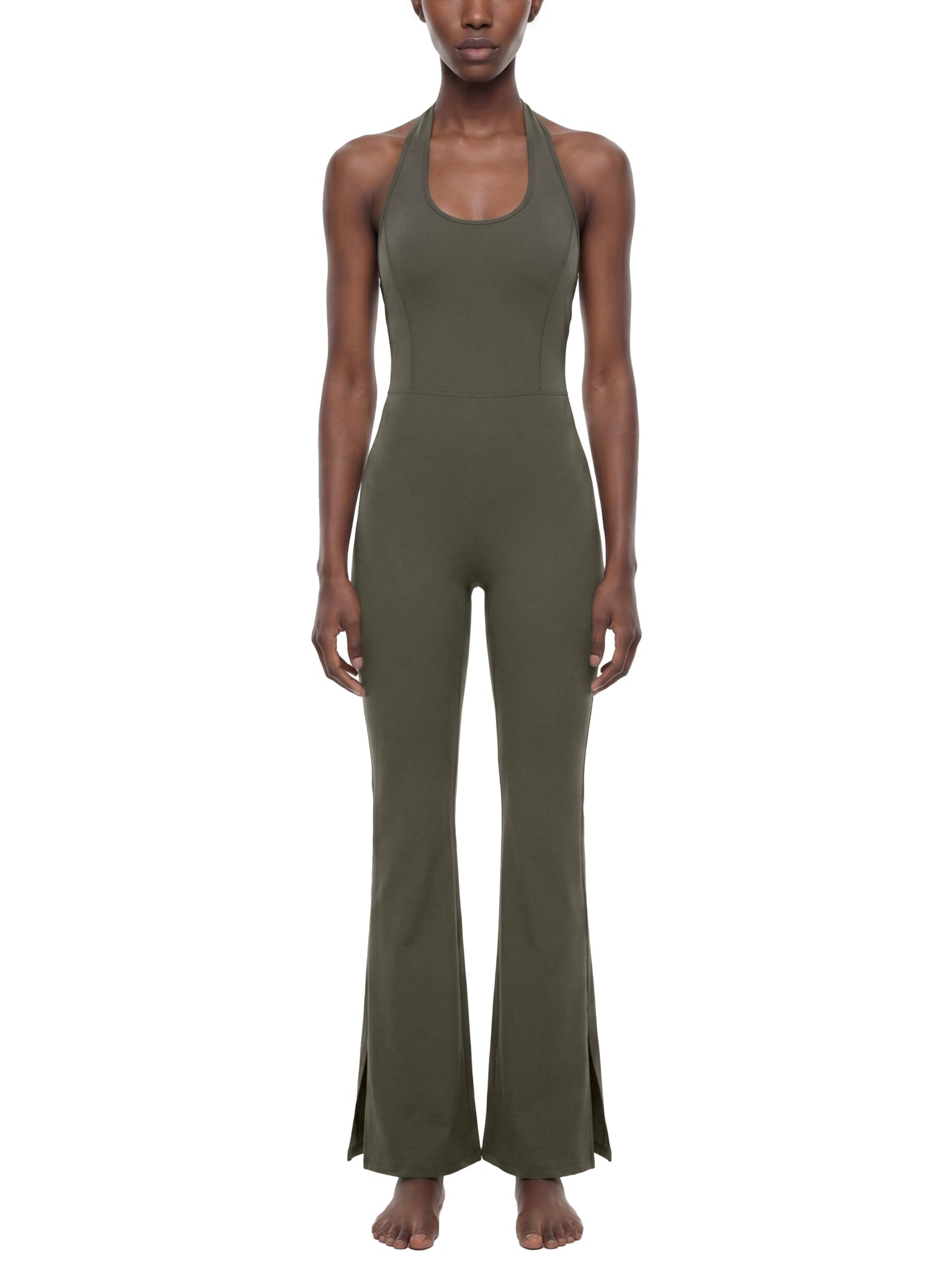 Women’s Halter Flared Jumpsuit