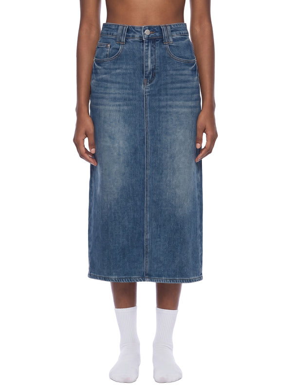 Women’s Vintage Wash Denim Skirt