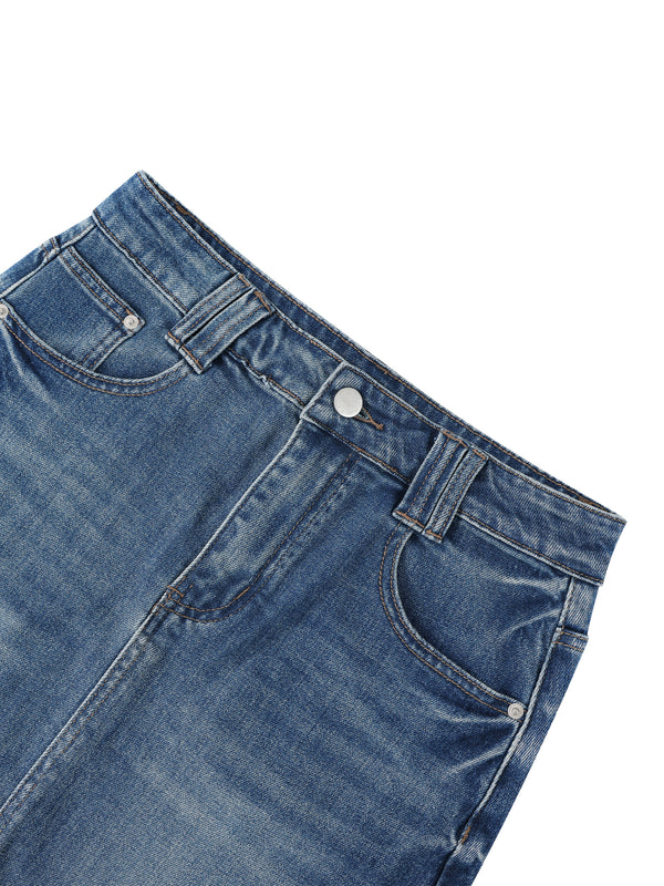 Women’s Vintage Wash Denim Skirt