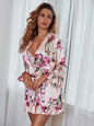 Robe de chambre et d'intérieur ceinturée pour femme