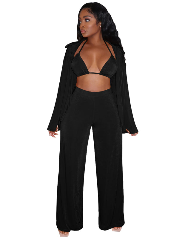 Ensemble de survêtement chaud en velours élégant pour femme