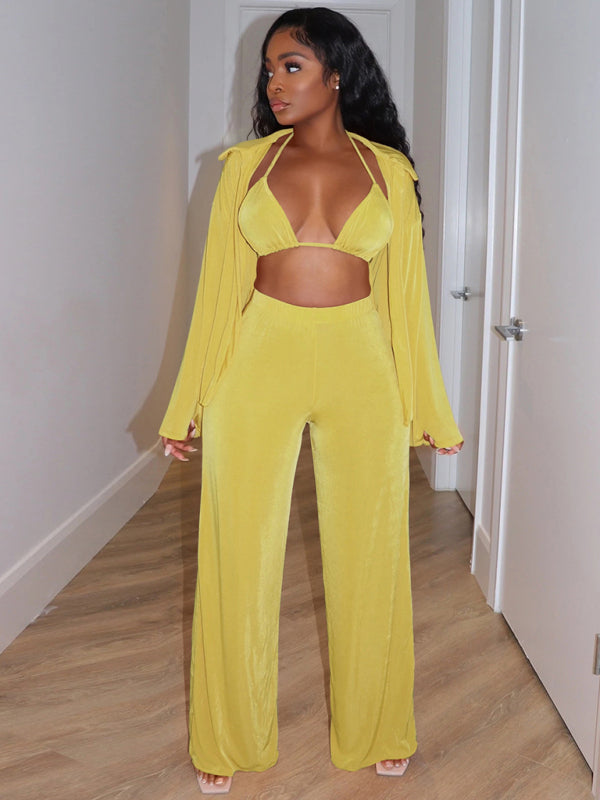 Ensemble de survêtement chaud en velours élégant pour femme