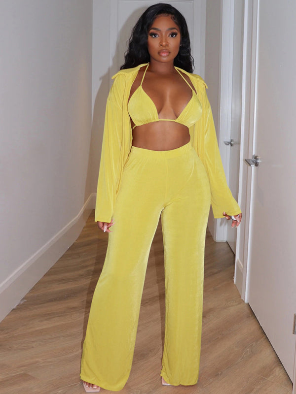 Ensemble de survêtement chaud en velours élégant pour femme