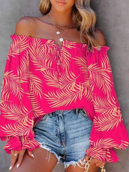 Haut court noué à épaules dénudées tie-dye pour femme
