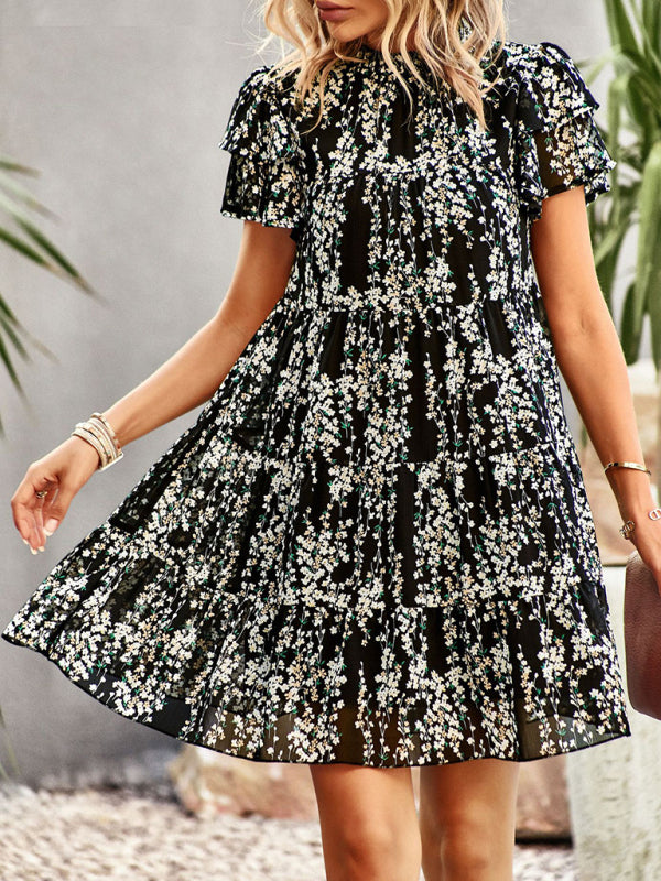 Women's Woven Printed Bohemian Dress