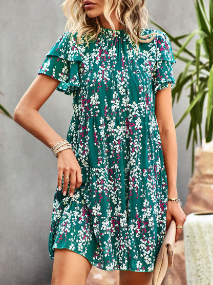 Women's Woven Printed Bohemian Dress