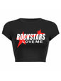 Women's Trendy Short Tight Lettering Printed T-Shirt Hot Girl Top